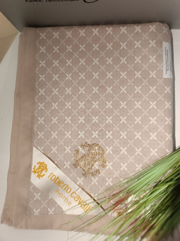 Хлопковое покрывало Roberto Cavalli 200х230, PRC2023-35 Фэшн бежевый